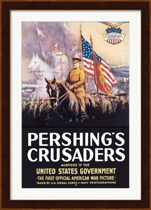 Framed Pershing&#39;s Crusaders Print