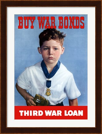 Framed Buy War Bonds - Third War Loan Print