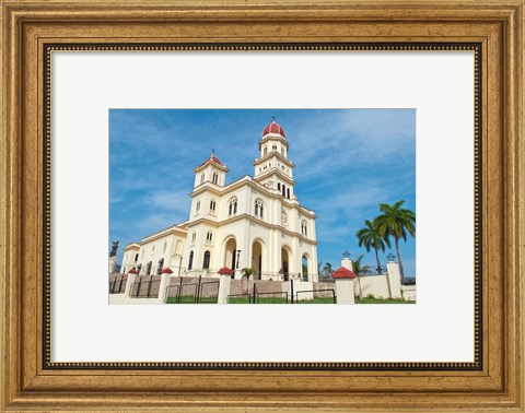 Framed Santiago, Cuba, Basilica El Cabre, Church steeple Print