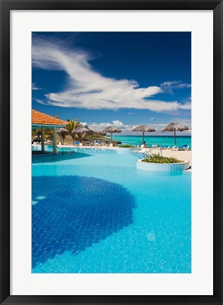 Framed Cuba, Matanzas Province, Varadero, Varadero Beach resort Print