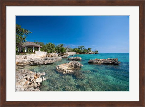 Framed Bluefields, Jamaica Southwest Coast Print
