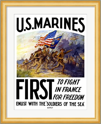 Framed US Marines First Print