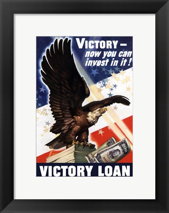Framed Victory Loan Print