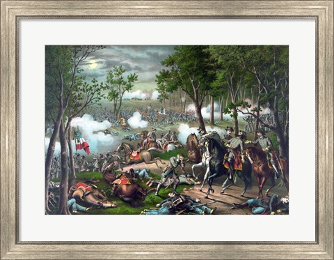 Framed Battle of Chancellorsville Print