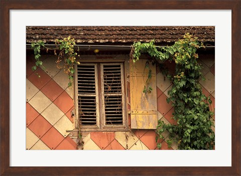 Framed Colonial Architecture of Trois Islets, Martinique, Caribbean Print