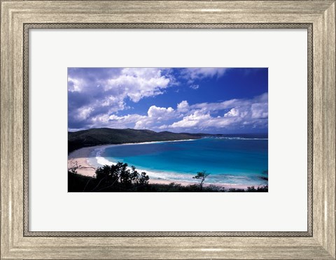 Framed Soni Beach on Culebra Island, Puerto Rico Print