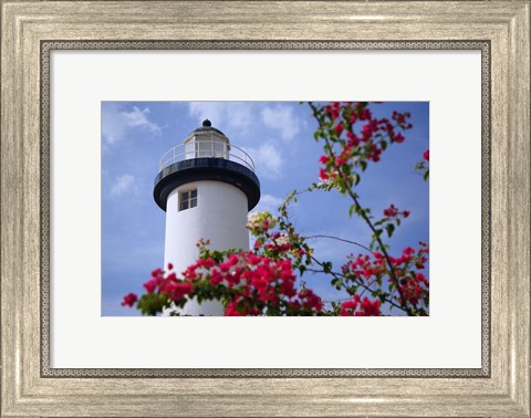 Framed Puerto Rico, Viegues Island, lighthouse of Rincon Print