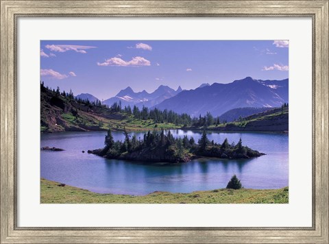 Framed Sunshine Region, Island lake, Banff National Park, Alberta, Canada Print