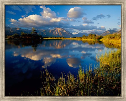Framed Maskinonge Lake, Wateron Lakes National Park, Alberta, Canada Print