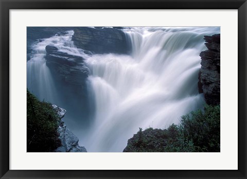 Framed Athabasca Falls in Jasper National Park, Canada Print