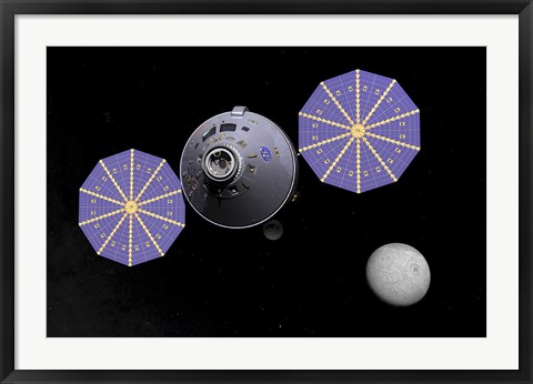 Framed Artist&#39;s concept of the next generation Deep Space Vehicle&#39;s command module Print