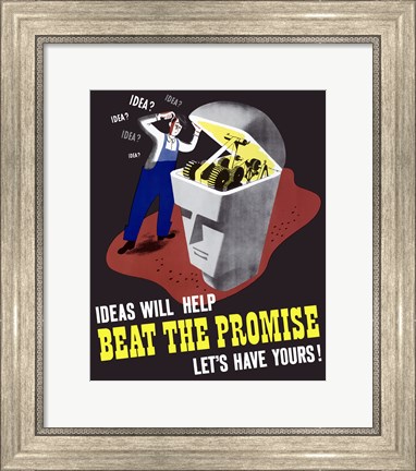 Framed Beat the Promise Print