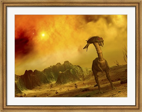 Framed Artist&#39;s Concept of an Alien Planet Print