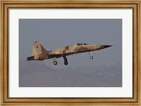 Framed F-5N Aggressor Aircraft of the US Marine Corps Print