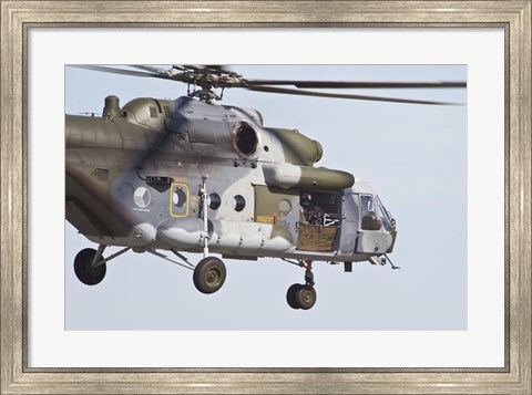 Framed Czech Air Force Mi-171 Print