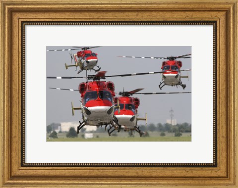 Framed Indian Air Force Dhruv Helicopters Print