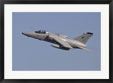 Framed Italian Air Force AMX Aircraft Taking Off Print