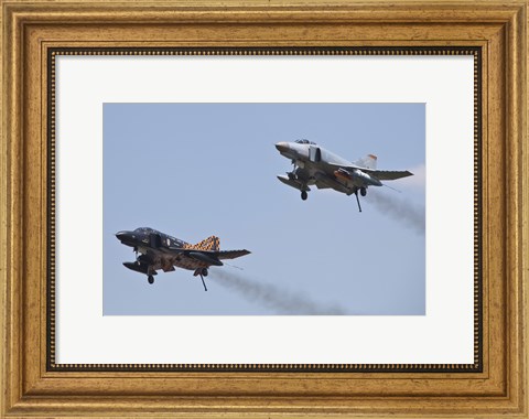 Framed Last Two Operational F-4F Phantom&#39;s of the German Air Force Print