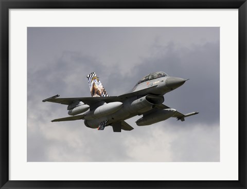 Framed Belgian F-16B taking off Print