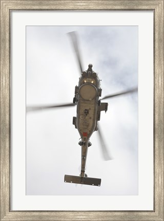 Framed US Navy MH-60R Seahawk in Flight Over Coroando, California Print