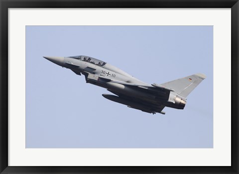 Framed Eurofighter Typhoon of the German Air Force Print