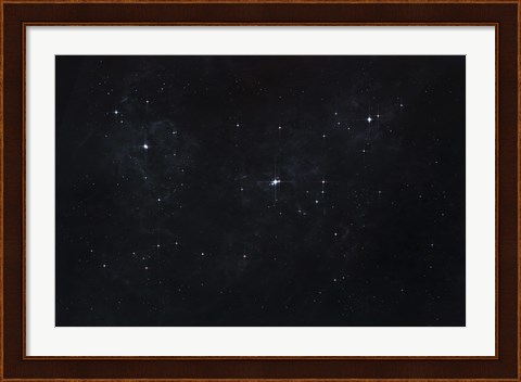 Framed Cluster of Stars in Outer Space Print