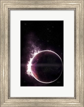 Framed Artist&#39;s Concept of a Completely Ethereal Planet Print
