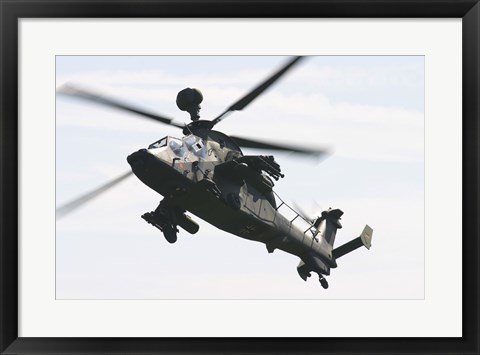 Framed German Army Tiger Eurocopter in Flight over Germany Print