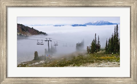 Framed British Columbia, Chairlift on Whistler Mountain Print