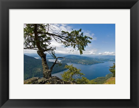 Framed Strait of Georgia, Salt Spring Isl, British Columbia Print