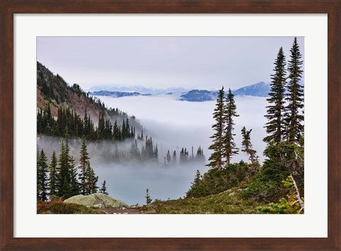 Framed British Columbia, Whistler Mountain, Clouds Print