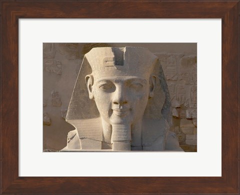 Framed Ramesses II, New Kingdom, Temple of Luxor, Egypt Print