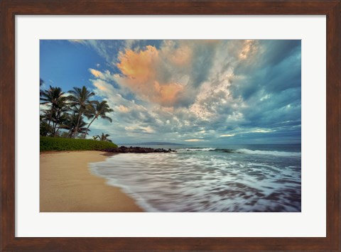 Framed Secluded Beach Print