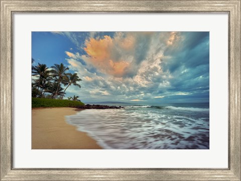 Framed Secluded Beach Print