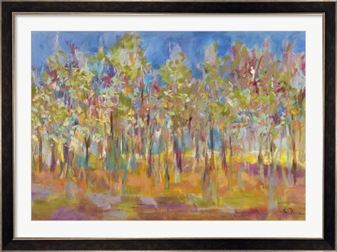 Framed Orchard in Orchid Print