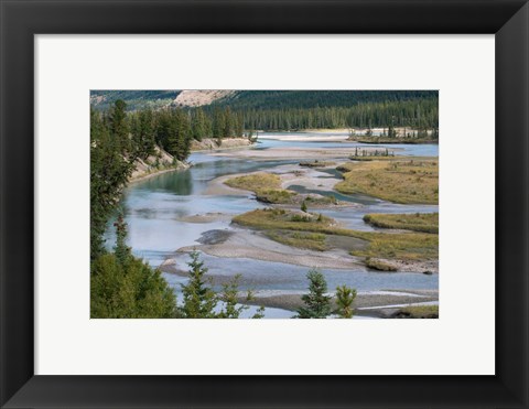 Framed Rivers in Jasper National Park, Canada Print