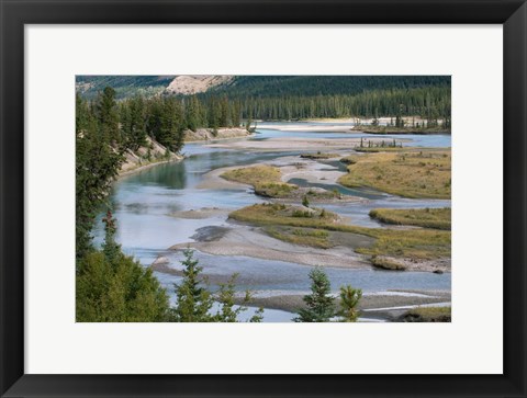 Framed Rivers in Jasper National Park, Canada Print