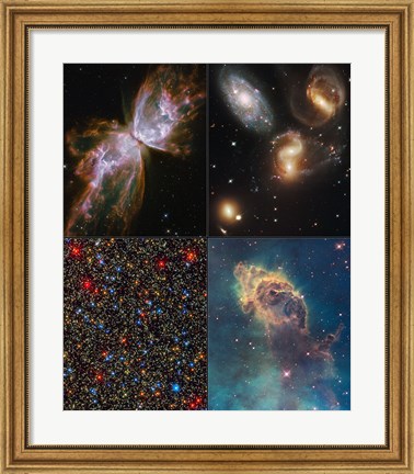 Framed Hubble Servicing Mission 4 Early Release Observations Print