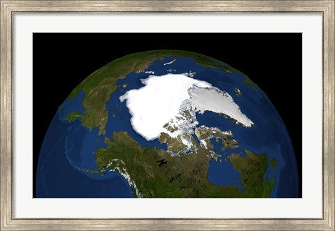 Framed Arctic Sea Ice in 2005 Print
