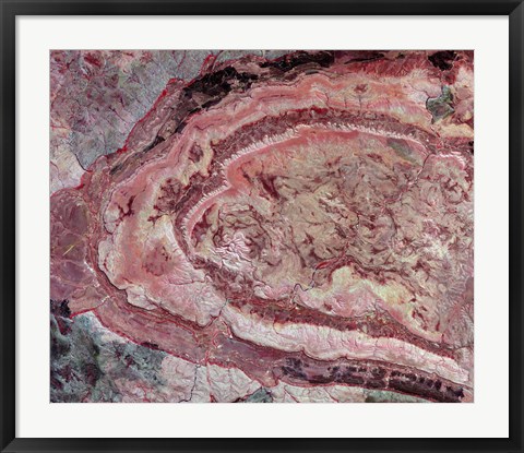 Framed Spider Crater, Western Australia Print