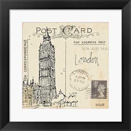 Framed Postcard Sketches II Print