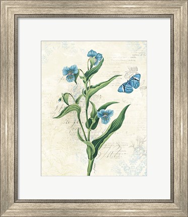 Framed Booked Blue I Print