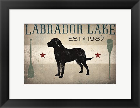 Framed Labrador Lake Print