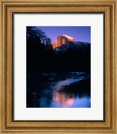 Framed Half Dome, Merced River, Yosemite, California Print