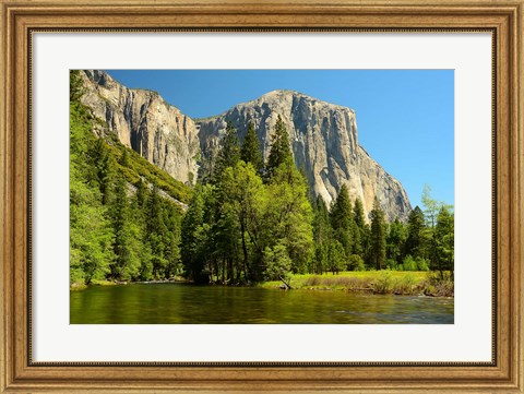 Framed Merced River on the Valley Floor, Yosemite NP, California Print