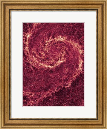 Framed Hubble NICMOS Infrared Image of M51 Print