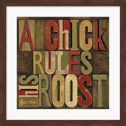 Framed Printers Block Rules This Roost I Print