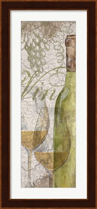 Framed Vino and Vin Panel II Print