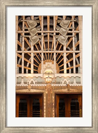 Framed Detail of the Marine Building, Vancouver, British Columbia, Canada Print
