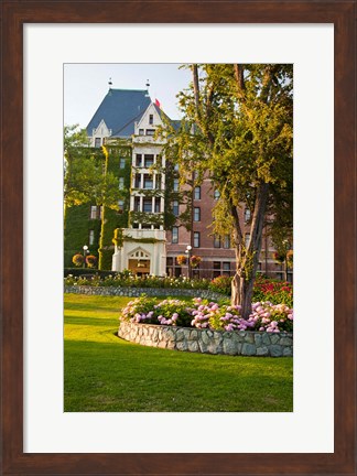 Framed British Columbia, Victoria, Empress Hotel Gardens Print